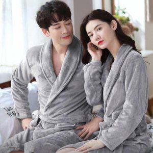 겨울 극세사 샤워 가운 목욕 욕실 가운 로브