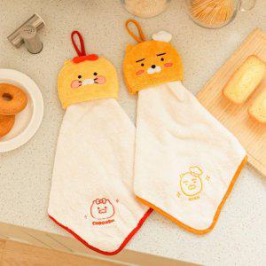 카카오프렌즈 주방 핸드 타월 2P 세트 카카오 캐릭터 타올