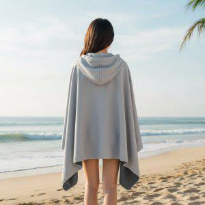 아동 비치 판초 후드 타월 물놀이 체온유지 목욕 가운 수영장 해수욕장 비치타올