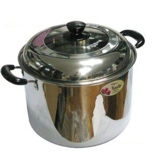 튤립 스텐 곰솥 28cm 들통 냄비 찜기 찜통 대용량 물끓이기 다용도