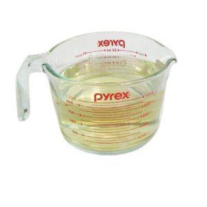 내열 유리 계량컵 1000ml 대용량 베이킹 눈금 저울컵 주방용품