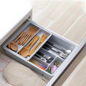 일본산 씽크대 주방수납 서랍 칸막이 수저 정리함