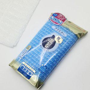 일본산 키쿠론 아와 스타 샤워 타올 울트라 하드 블루