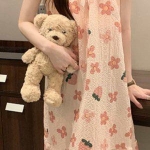 패드내장형 샤워가운 슬립원피스 여름샤워가운 얇은가운 여성샤워가운