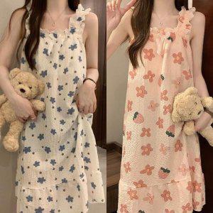 혜명몰 [KN385] 면잠옷 원피스 가슴패드내장형 샤워가운 목욕가운 호텔 골프 수영장 여름샤워가운 면샤워가