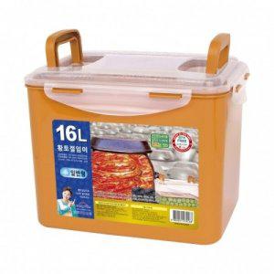 절임판김치통 16L 야채보관통 냄새안나는김치보관통 김치밀폐용기 채소보관용기