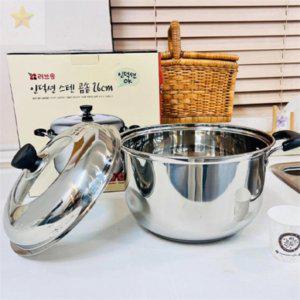 인덕션가능 꽃게찜솥 러브송스텐냄비 스테인리스냄비 스테인레스냄비