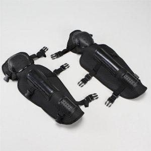 예초기 무릎보호대 3단 검정 다리안전보호대 산업용보호대 예초기보호대