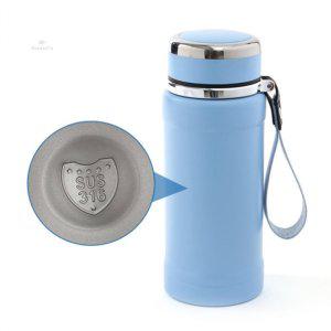 보온 보냉 물병 스텐 텀블러 휴대용 등산 물통 600ml 블루 등산용보온병 보온통 스텐물통