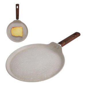 논스틱 알루미늄 플랫 크레이프 또띠아 팬 25cm