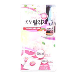 10개입 옷방 서랍장 냄새제거 로즈향 곰팡이 좀벌레 진드기 방지 탈취제
