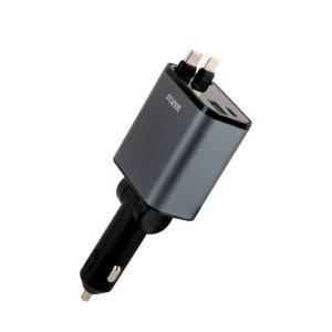 rozet 차량용초고속충전기 릴 C타입+8핀 시거잭 RX-6420