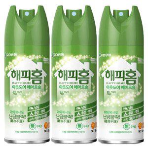 해피홈 아웃도어 에어로솔 모기 진드기 기피제 150mlx3개