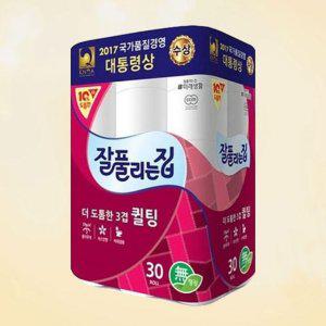미래 생활 더 토톰한 3겹 퀄팅 30 롤 두루마리 화장지 화장실 휴지 롤휴지 롤화장지