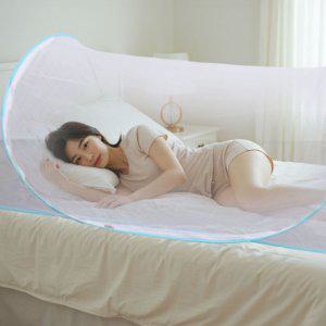 야외 휴대용 침대 모기장 방충망 원형 아기방 원터치