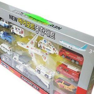 종합세트 에어포트 소방차 경찰차 비행기 항공 비행기 에어포트 경찰차 항공