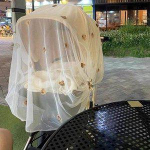 탈부착 모기장 간편한 방지 한 해충 유모차용