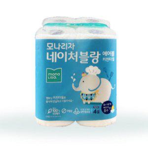 무형광 네이처블랑 키친타월 키친타올 150매x4롤 4개