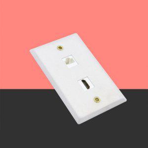 알루미늄 플레이트 RJ45 벽콘센트 월 HDMI 월플레이트 usb멀티탭