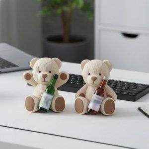 앉은 술곰 차량용 방향제 1+1 곰돌이 친구 차방향제 디퓨저 첫차 새차 선물