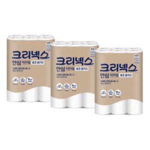 크리넥스 안심 키친타월 에코패키지 120매 12롤 3개