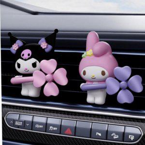 차량용 방향제 네잎클로버 귀여운 캐릭터 자동차 송풍구 향수 방향제 선물 세트 캐릭터