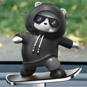 차량용 악세사리 자동차피규어 움직이는 슬라이딩 슈퍼 보드 베어 새차 인테리어 선물
