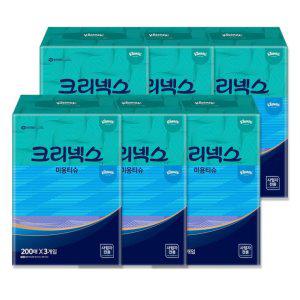 각티슈 크리넥스 미용티슈 콤비 (200매) 3팩 x 6개 (총 18팩) 갑티슈
