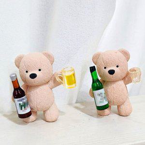곰돌이 1+1 차량용 석고방향제 커플 선물 추천 새차 필수템 실내 감성 디자인 방향제