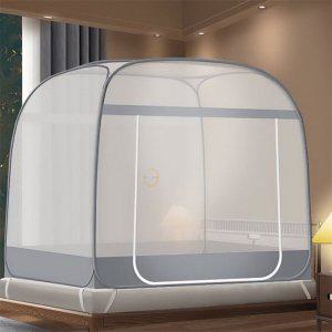 원터치 모기장 180x200cm 그레이 사각모기장 원터치모기장텐트 모기장텐트