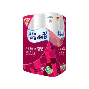 루미나D 잘풀리는집 퀼팅 3겹 롤 화장지 30 두루마리 휴지