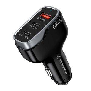 USB C타입 3 IN 1 차량용 멀티 고속충전기 138W 스마트폰 태블릿 닌텐도스위치