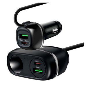 USB C타입 A타입 4 IN 1 차량용 멀티 고속충전기 102W 스마트폰 태블릿 닌텐도스