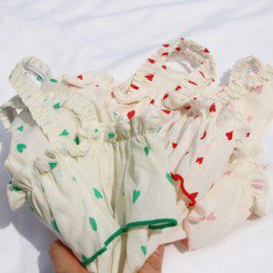 하트 끈나시 원피스 레드 1P 캉캉 2XL X자 강아지