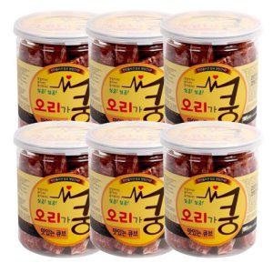 육포 강아지 통간식 오리 200g 6P 스몰바이트 스낵