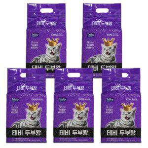 테비 두부왕 두부모래가는입자 베이비파우더 7LX5개