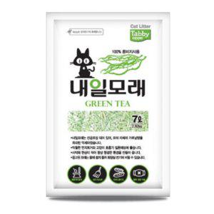 고양이 내일 두부 모래 7LX6개 콩비지 녹차