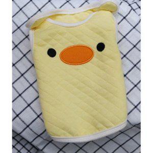 귀여운 강아지 실용적인 수면 조끼 옐로우 1P 겨울 실내 잠옷