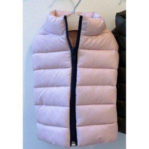 경량 강아지 데일리 지퍼 패딩 핑크 2XL 1P 겨울 보온 조끼