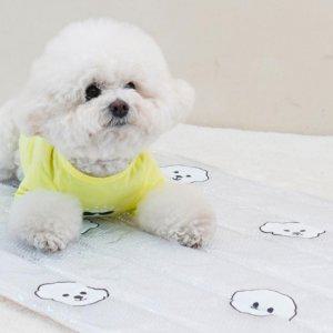 강아지 스노우 올인원 아이스 매트 XL 물방울 1P 여름 쿨링