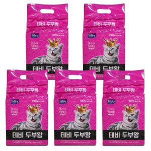 테비 두부왕 가는입자7L 복숭아X5개