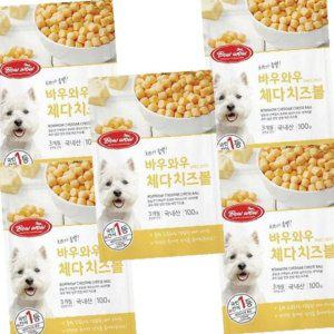 강아지 이지 한입 체다 치즈볼 200g 5P 노즈워크 영양
