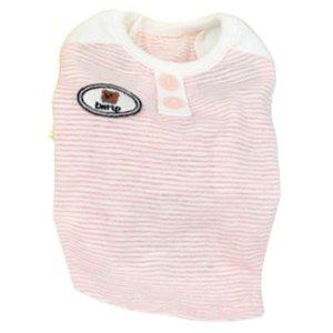 강아지 깔끔한 편안한 스트라이프 나시티 핑크 2XL 1P 티셔츠