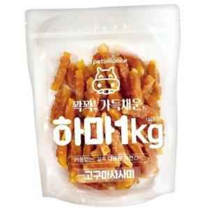 강아지 닭가슴살 슬림 고구마사사미 1kg 1P 영양 져키