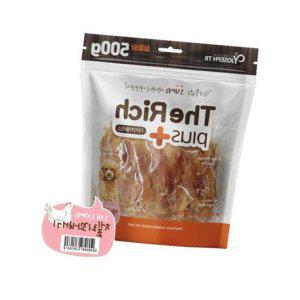 더리치플러스 젤리 꽈배기 500g 강아지 육포 간식 칭찬용 대용량