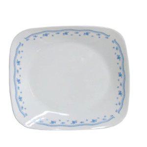 코렐 모닝블루 사각접시 중 23cm 1P 요리 플레이팅