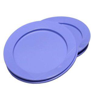 타파웨어 다이닝플레이트 퍼플 25cm 4P 세트 가정용 피크닉 접시