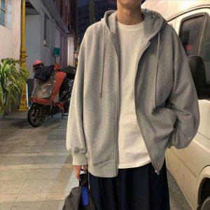 기모 기 오버핏 학생 사무실 학교 후드집업 후
