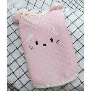 귀여운 강아지 따뜻한 수면 조끼 핑크 1P 겨울 실내 잠옷