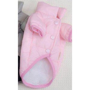 경량 강아지 소프트 패딩 하네스 조끼 핑크 2XL 1P 겨울 산책